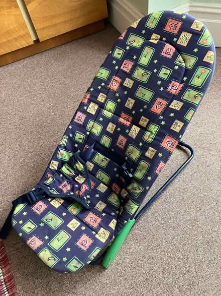 Photo of free Baby bouncer with a patterned fabric seat (IP4) #1