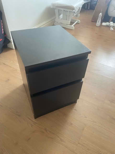 Photo of free Black/brown bedside table (Pudsey, LS28) #1
