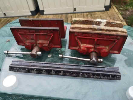 Photo of free A pair of bench vices (Badger's Mount TN14) #1