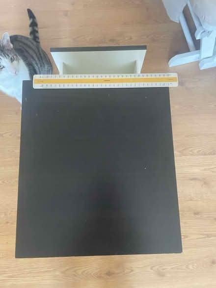 Photo of free Black/brown bedside table (Pudsey, LS28) #4