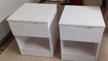 Photo of free White Bedside cabinets (Dunston LN4) #1