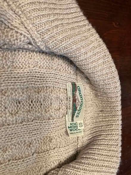 Photo of free Merino Wool Irish sweater (Mt. Pleasant DC) #2