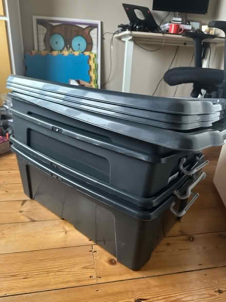 Photo of free Underbed storage crates on wheels (Hollingbury, BN1) #2