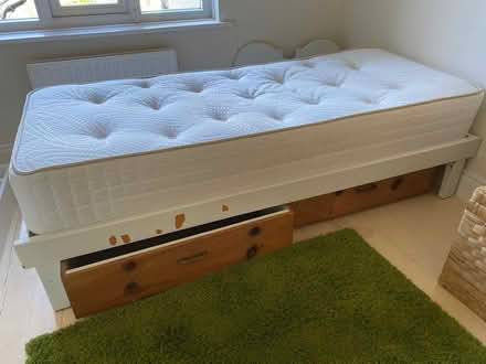 Photo of free Small single bed with mattress (D14) #1