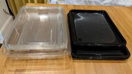 Photo of free Plastic Sandwich Platters x7 (Low Leighton SK22) #1