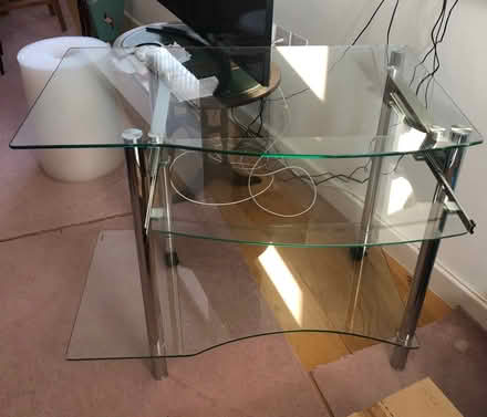Photo of free Glass computer desk (Packsaddle BA11) #1