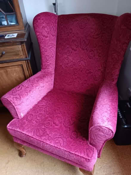 Photo of free Vintage wingback armchair (Bagshot GU19) #1