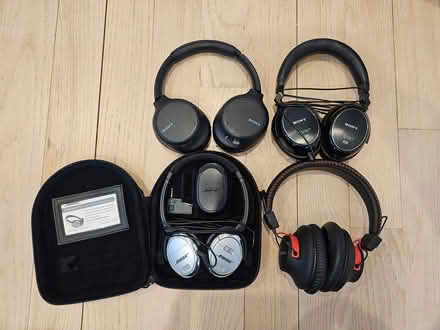 Photo of free headphones- lot - Bluetooth, corded (Larchmont) #1