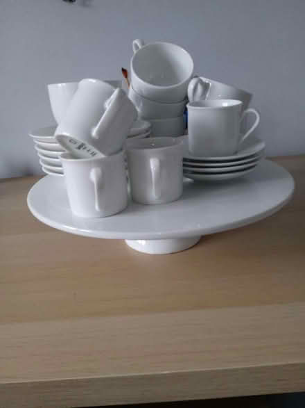 Photo of free Cake stand and cups and saucers (Benhilton SM1) #1