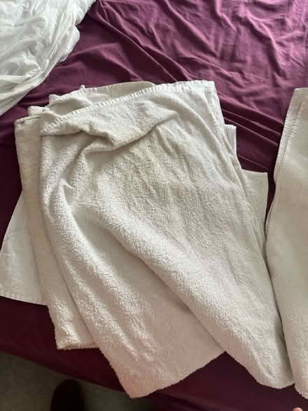Photo of free 4 large white towels & 1 hand towel (Nether Edge S7) #4