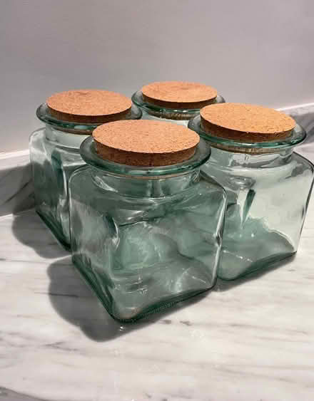 Photo of free 4No glass storage jars (G61) #3