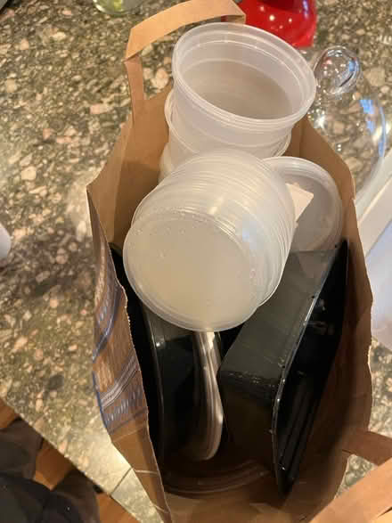 Photo of free Bag of plastic containers (Brookline) #1