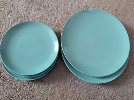 Photo of free Green Dinner plates (2) & side plates (3) (Crownhill MK8) #1