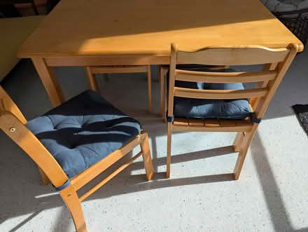 Photo of free Small Table and Four Chairs (Drumcondra) #1