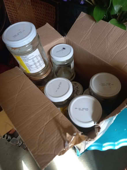 Photo of free A collection of glass jars with lidss (Harrogate HG1) #1