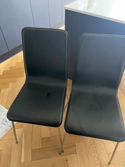 Photo of free Pair of black dining chairs (Penge, SE20) #1