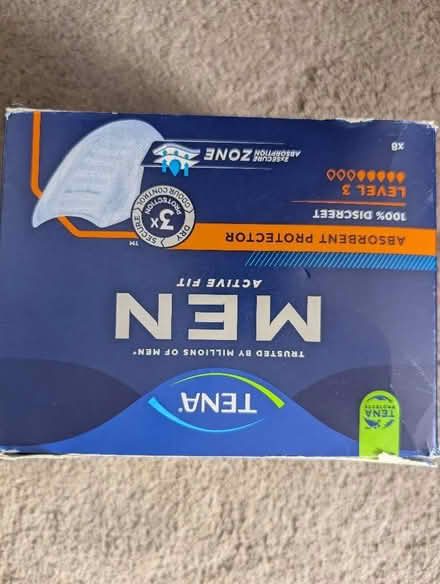 Photo of free Tena Men Level 3 Pads (x8) (Crownhill MK8) #1