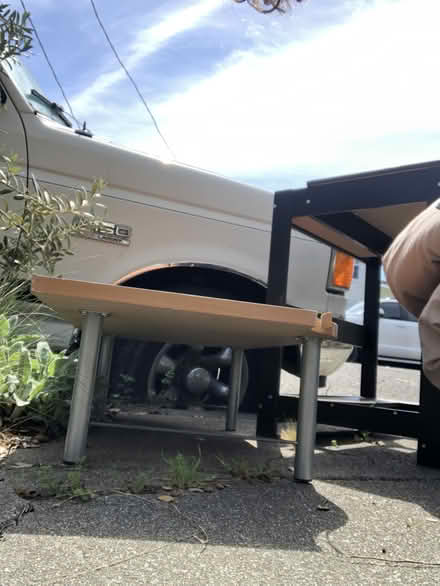 Photo of free Floor desk or desk shelf (West Berkeley) #1