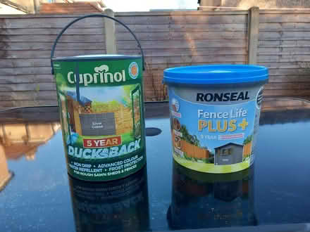 Photo of free Garden Fence Paint - dark grey (Scale Hall LA1) #1