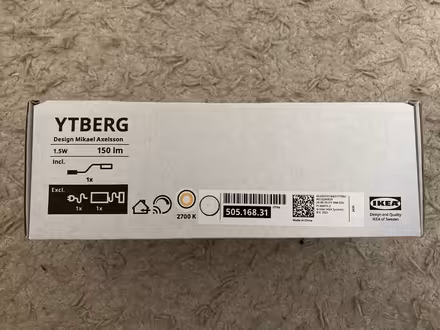 Photo of free brand new ikea ytberg lighting (west oakland) #2