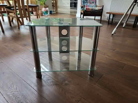 Photo of free TV stand glass + chrome (Fordwich SG14) #2