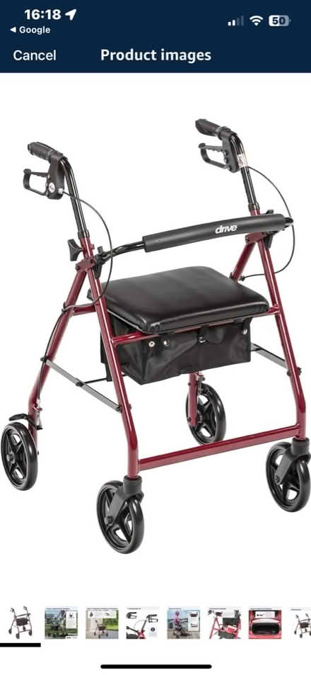 Photo of free 4 wheel walker with seat blue (SS15 laindon) #1