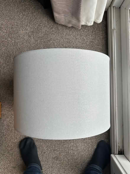 Photo of free Light grey lamp Shade (Skipton BD23) #3
