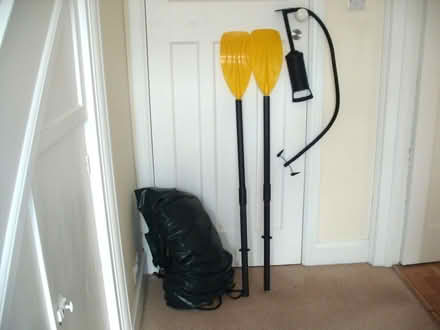 Photo of free Inflatable boat with oars and pump (Portslade by Sea BN3) #1