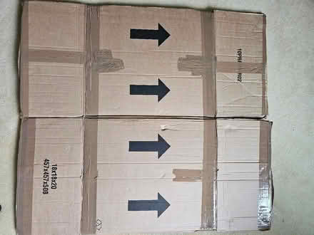 Photo of free 25 used cardboard boxes 457x457x508mm, flat packed (Dedworth SL4) #1