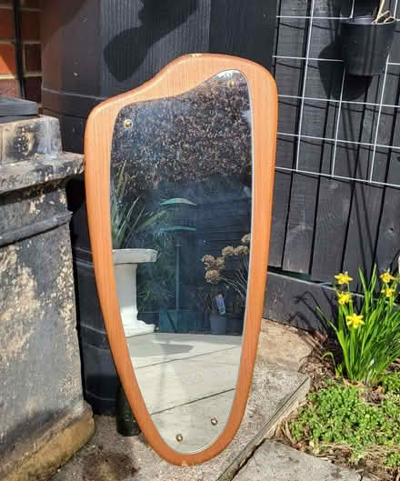 Photo of free Teak vintage mirror (Oaklands nr Welwyn AL6) #1