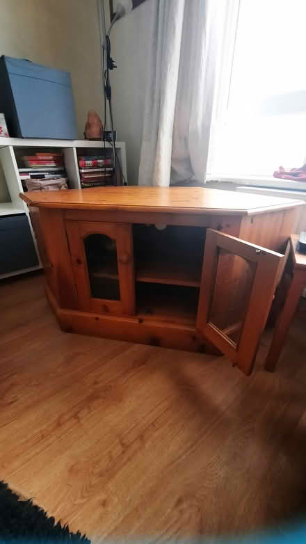 Photo of free Pine corner tv unit (PE16) #1