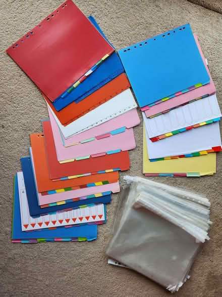 Photo of free Selection of plastic file folders, dividers (Weeping Cross ST17) #1