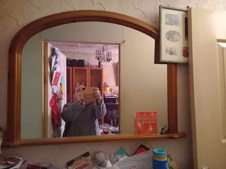 Photo of free Pine framed mirror approx 100 x 75 cm (Gillingham ME7) #1