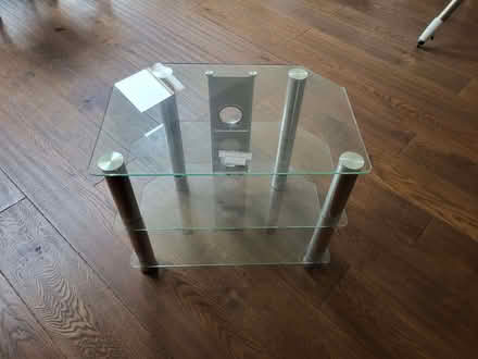 Photo of free TV stand glass + chrome (Fordwich SG14) #1