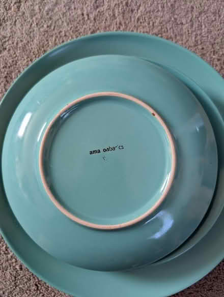Photo of free Green Dinner plates (2) & side plates (3) (Crownhill MK8) #3