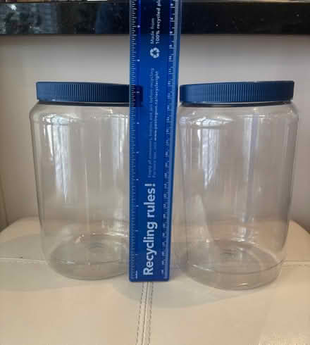 Photo of free 13 Clean Clear Large Plastic Jars (West Mississauga) #2