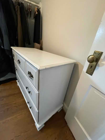 Photo of free Solid wood white dresser (Washington, DC) #4