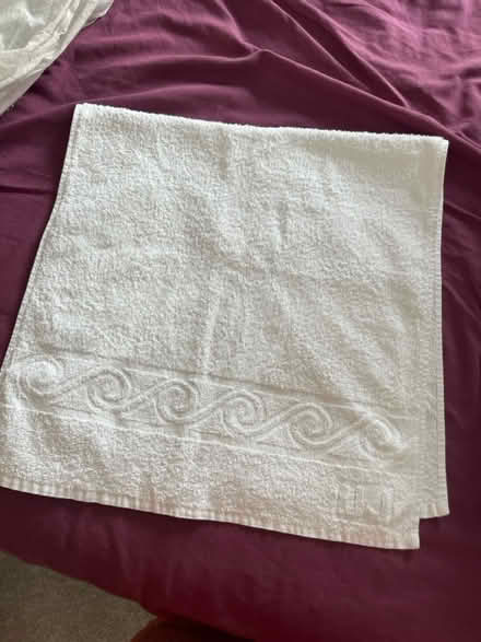 Photo of free 4 large white towels & 1 hand towel (Nether Edge S7) #1