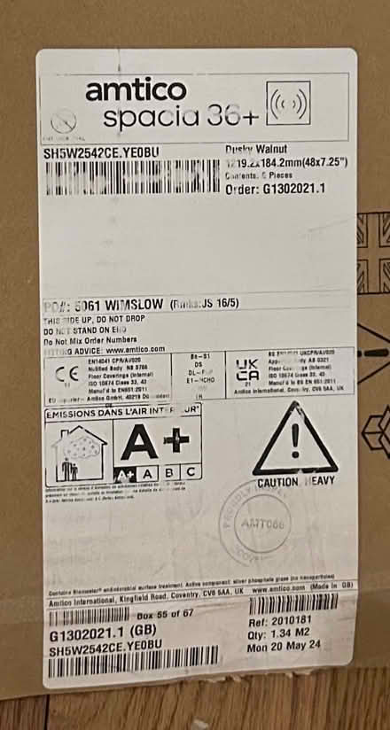 Photo of free Amtico Spacia flooring (Turton BL7) #1