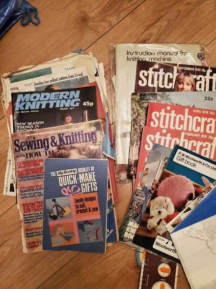 Photo of free Vintage sewing & knitting magazines (NW10) #1