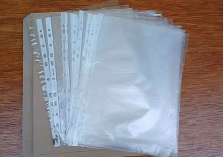 Photo of free A4 Clear Plastic Punched Pockets for Ringbinder (50) (Emsworth PO10) #1
