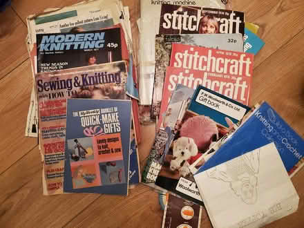 Photo of free Vintage sewing & knitting magazines (NW10) #2