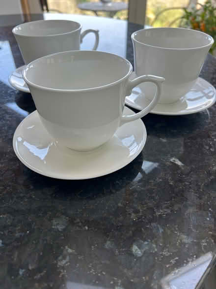Photo of free 3 large cups and saucers (South Woodchester GL5) #1