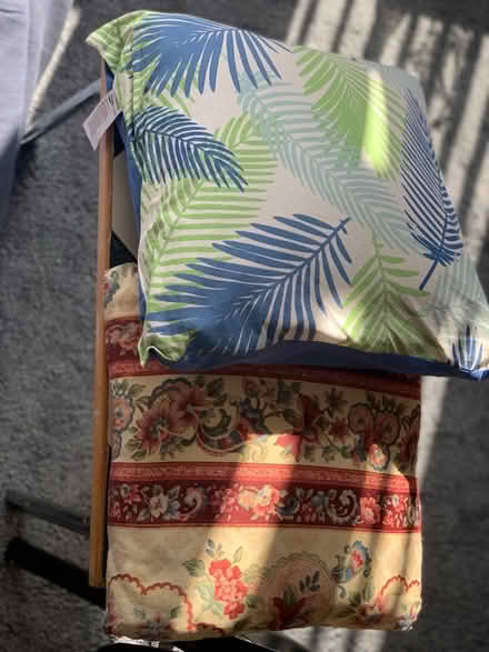 Photo of free 2 hard cushions (Oakwood LS8) #1