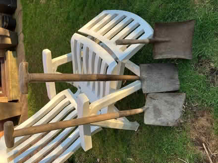Photo of free 2 spades and 1 shovel old but still usable (Lazonby CA10) #1