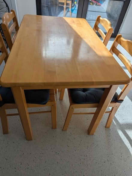Photo of free Small Table and Four Chairs (Drumcondra) #2