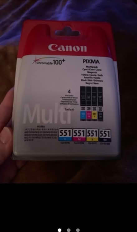 Photo of free Canon printer ink 551 (E16 Custom House) #1