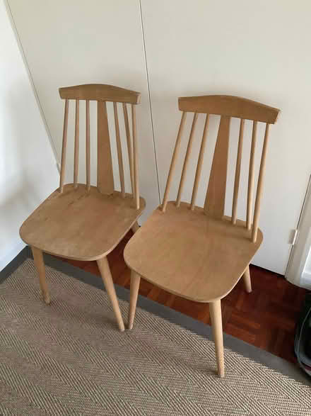 Photo of free A pair of light-wood chairs (Chalfont St Giles HP8) #1