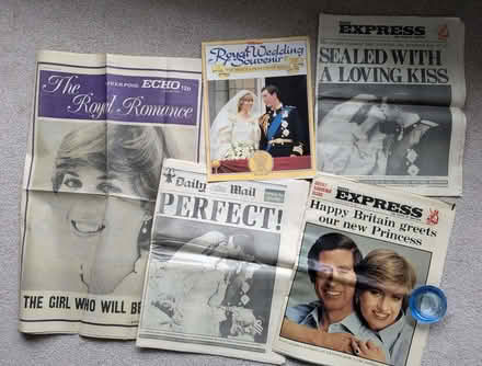 Photo of free Vintage Royal Wedding Newspapers 1981 (Southport PR9) #2