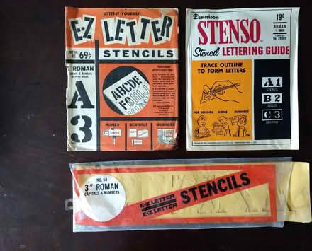 Photo of free Assorted Letter/Number Stencils (N. Lakeside in Henrico) #2